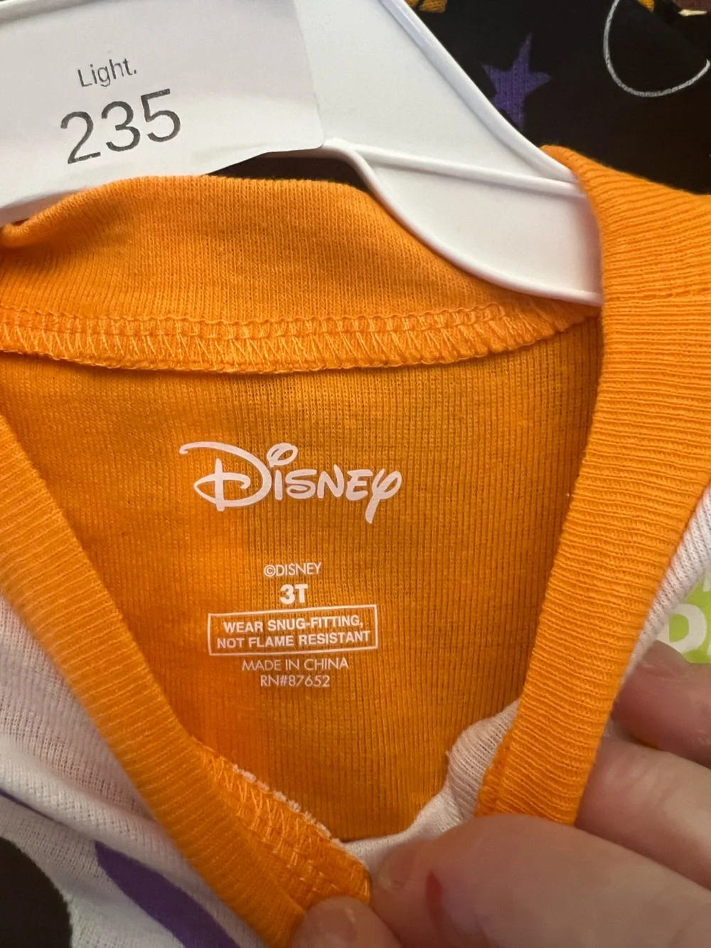 Disney Halloween Mickey Skeleton Pumpkin Pajama Set in Orange, Black, Purple